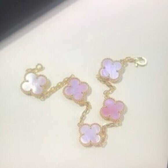 Van Cleef & Arpels Vintage Alhambra bracelet, 5 motifs, 18K yellow gold - Picture 2 of 7